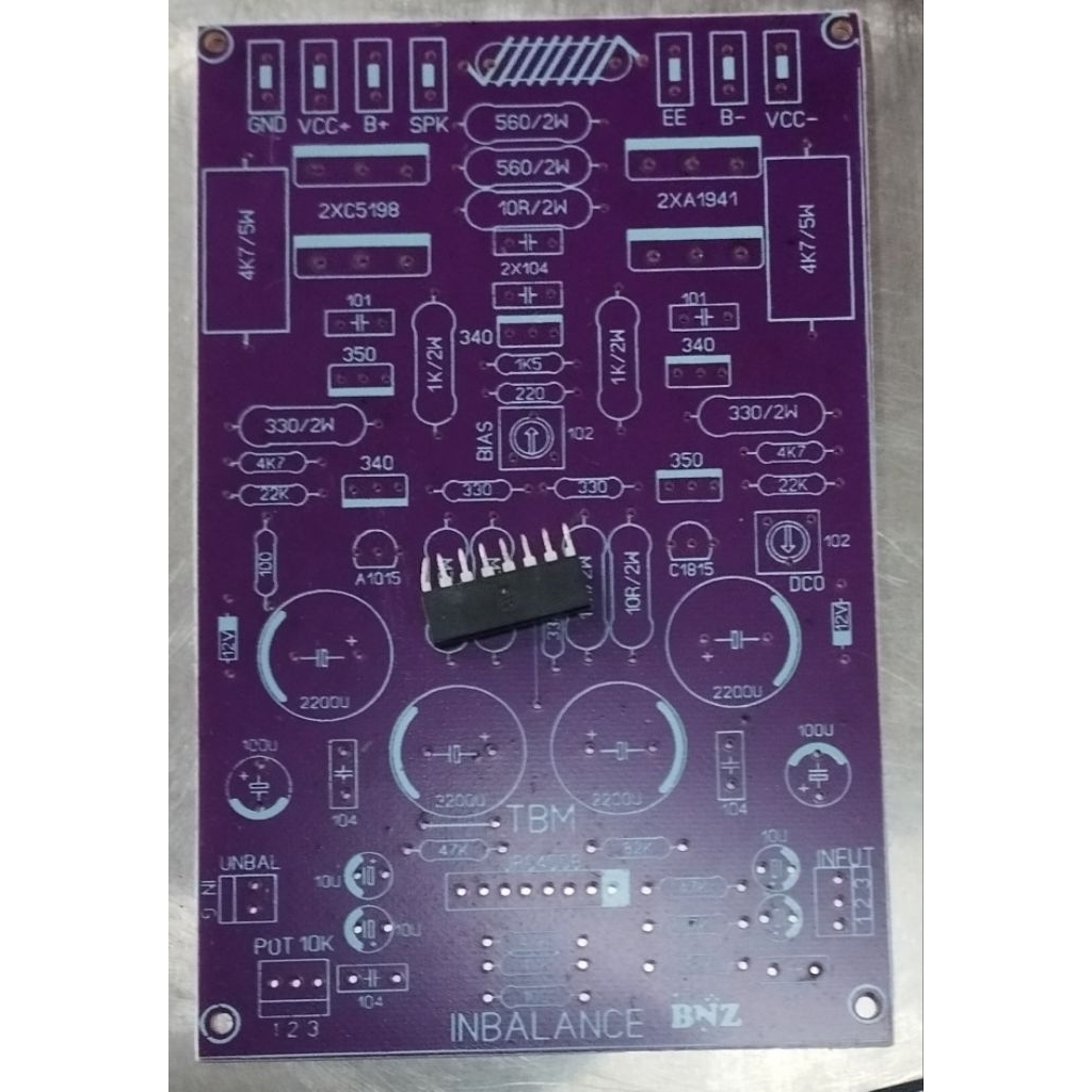 Pcb Driver power TBM + Ic sisir mjm4556