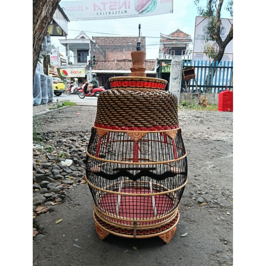 SANGKAR PERKUTUT RAJUT JAMBU