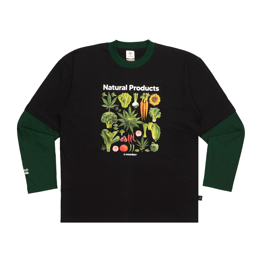 Weedan - Natural Product Double Layer Long Sleeve - Black