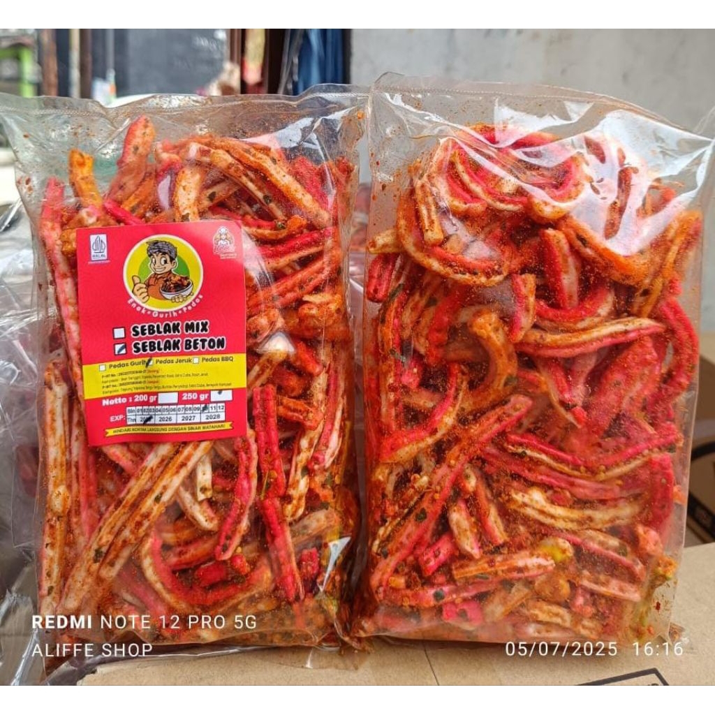 

seblak beton pedas jeruk 250 gr