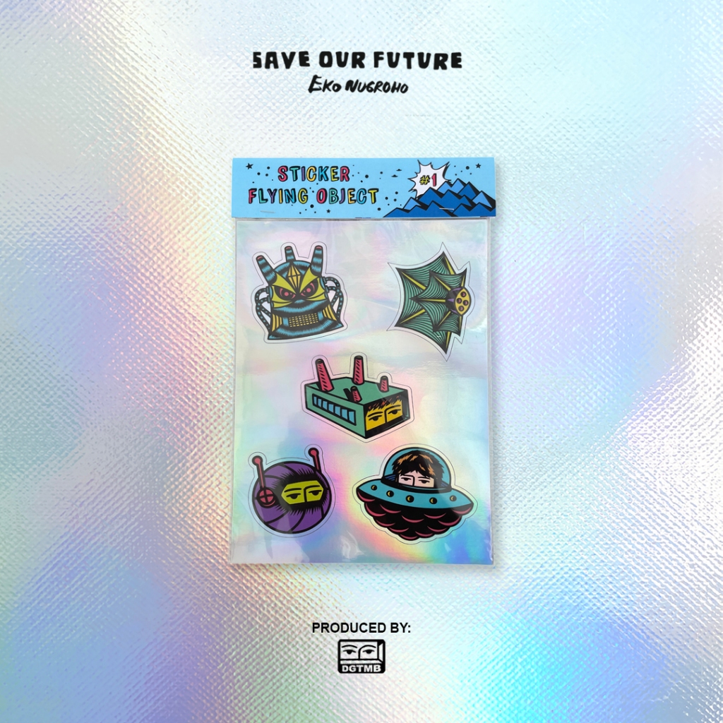 Sticker "Save Our Future" - Flying Object