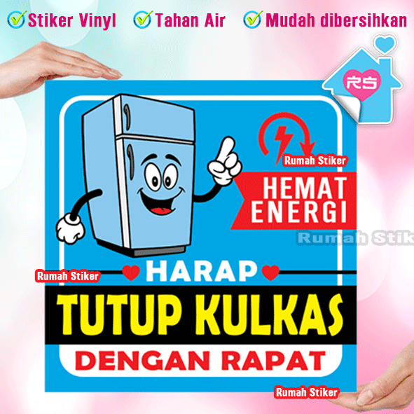 

Stiker Harap TUTUP KULKAS dengan RAPAT - Hemat Energi - Dapur