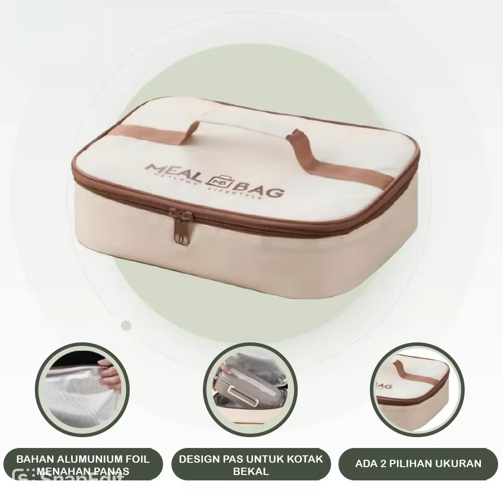 Tas Bekal Tahan Panas Alumunium Foil / Tas Bekal Untuk Kotak Makan Tahan Panas