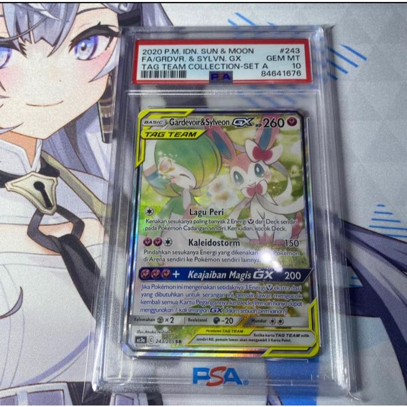Pokemon TCG ID Indonesia SM AC3A Gardevoir & Sylveon GX SR AA PSA 10
