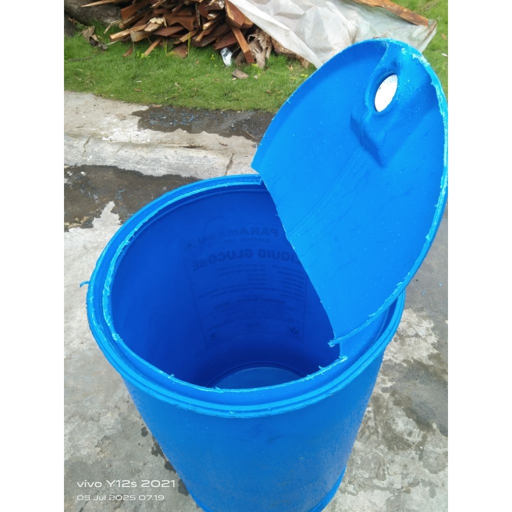drum plastik 200L sudah buka atas