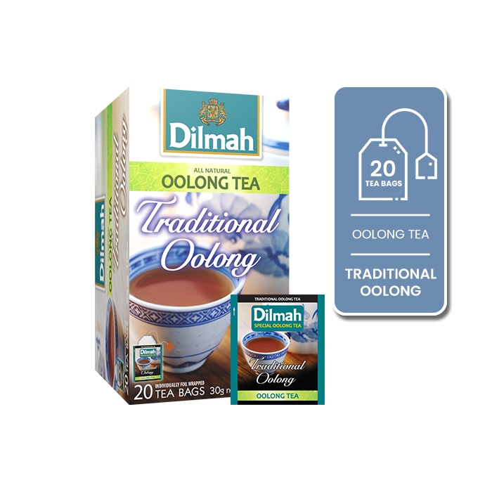 

Dilmah Traditional Oolong Tea Foil Envelope 20s - Teh Celup