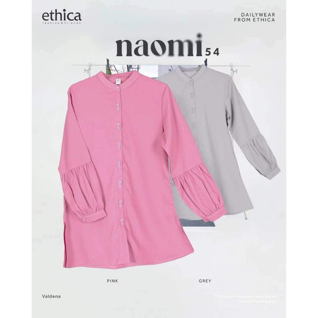 ATASAN || BLOUSE ETHICA NAOMI 54 ORI TUNIK WANITA TUNIK POLOS ETHICA