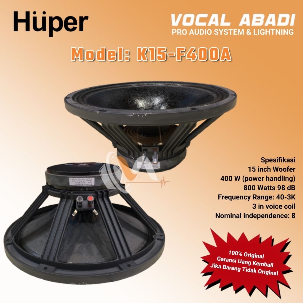 SPEAKER COMPONENT HUPER K15-F400A