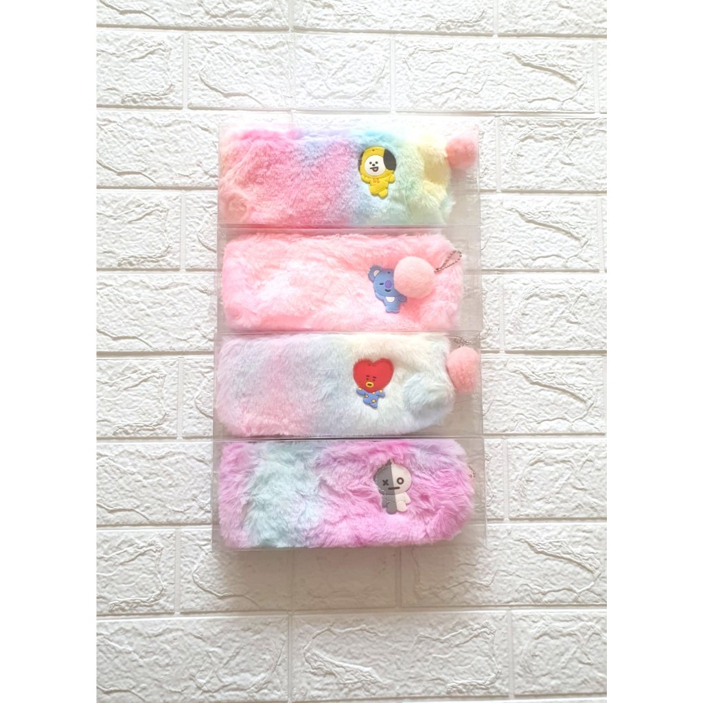 

Pencil Case Bulu Seleting Karakter / Tempat Pensil Seleting Bulu Fancy