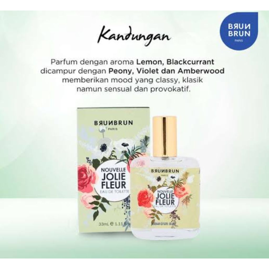 Preloved Perfume Brunbrun Paris Nouvelle Jolie Fleur