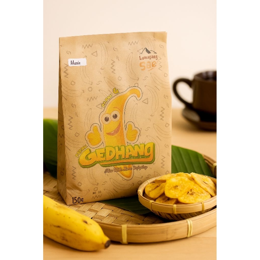 

Keripik pisang Mr. G varian manis & asin isi 150gr