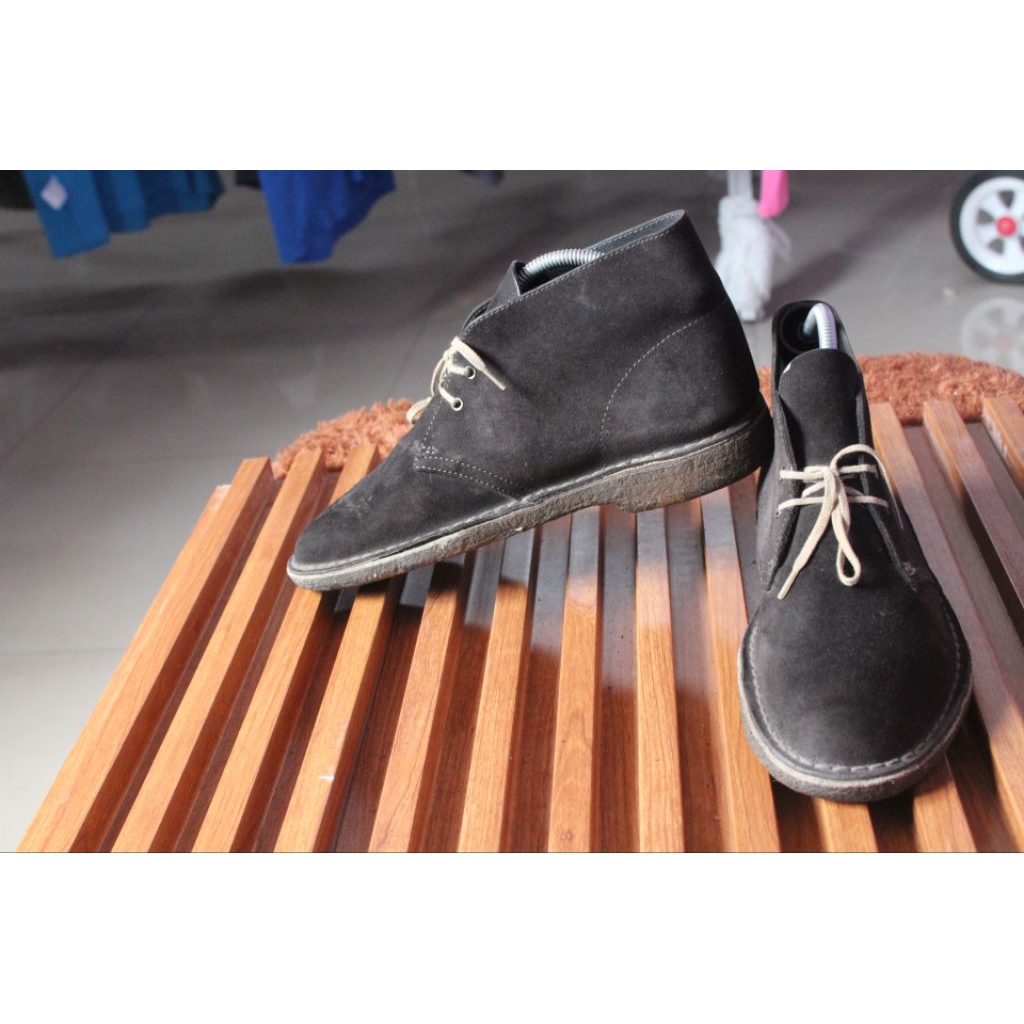 Seapatu Chukka desert boot suede mewah" Clark dessert boot" upper kulit  asli   sole lateks crepe. s