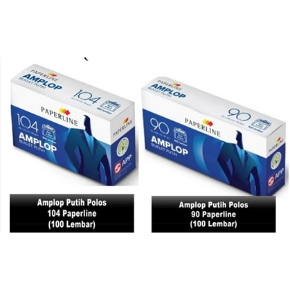 

AMPLOP MERK PAPERLINE NO 104 / NO 90 HARGA 1 PACK ISI 100PCS