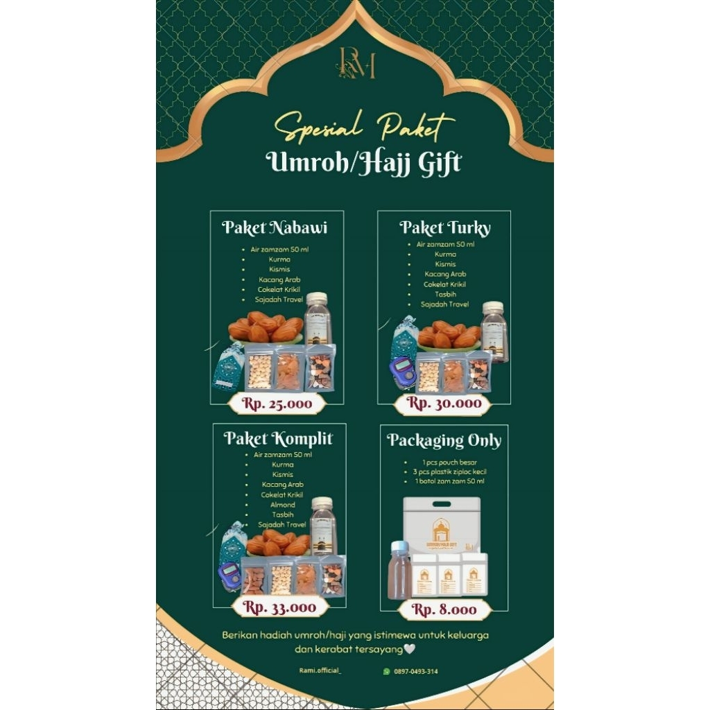 

Oleh Oleh Umroh dan Haji| Umroh dan Haji Gift By Rami |