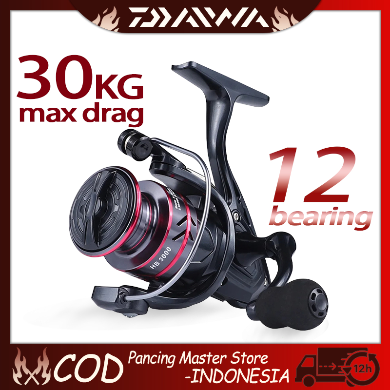 daiwa Reel Pancing Putar HB500-7000 Rell Rill Pancing Katrol Kerekan Pancing Fishing Reel Spool Meta