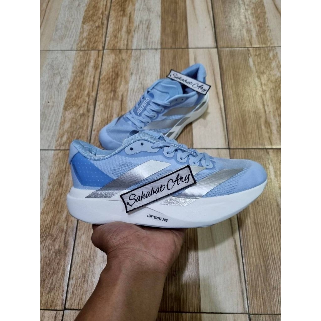 Sepatu Adizero Evo SL Glow Blue