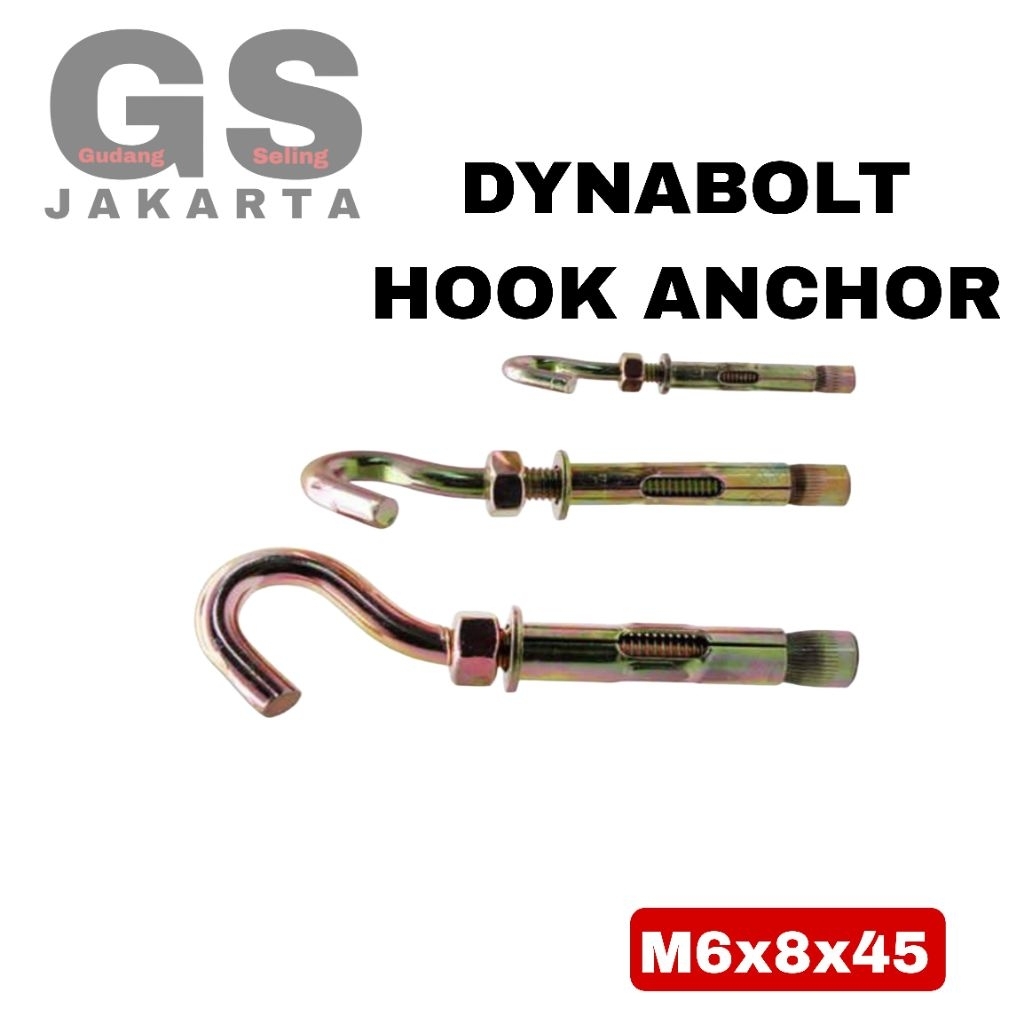 dynabolt hook anchor 8mm / hook anchor 8mm / hook anchor bolt 8mm / hook anchor m8