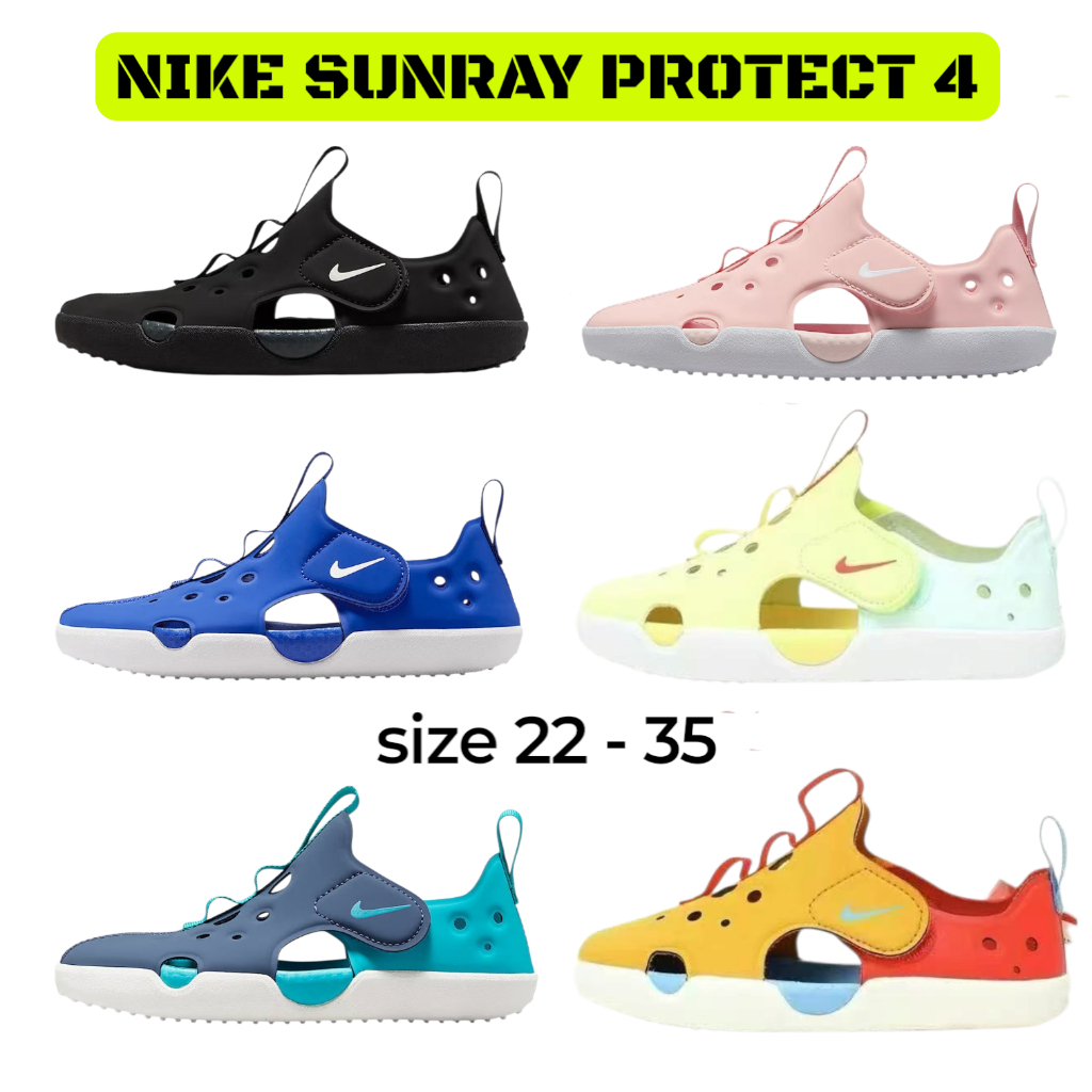 NIKE Sunray Protect 4 / Nike Anak / Sepatu Sandal Anak / Sepatu Nike / Sandal Todler / Nike Todler /