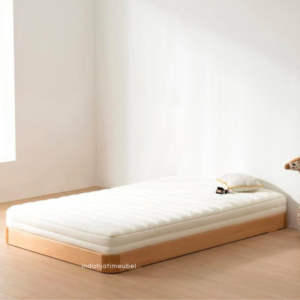 dipan tempat tidur bale rangka tempat tidur anak lesehan minimalis modern kayu jati asli