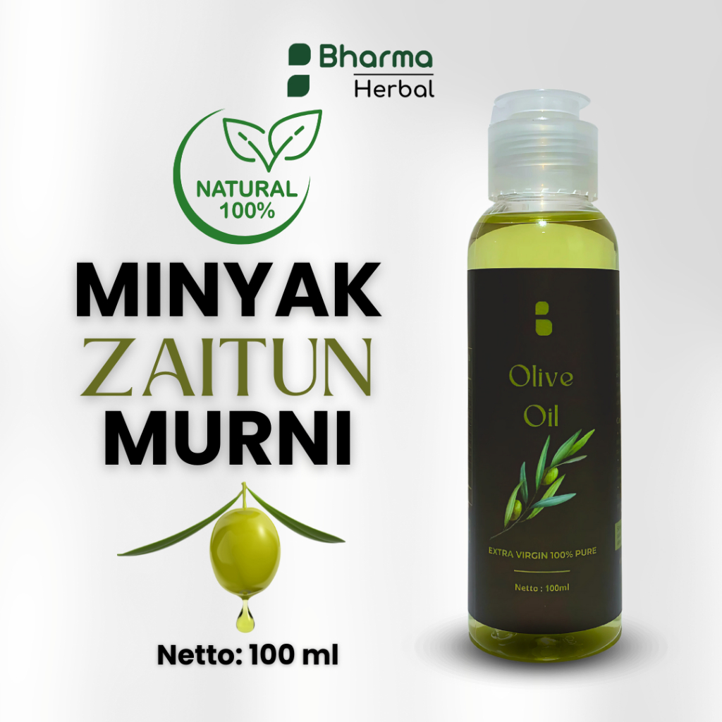 

BHARMA | Minyak Zaitun Murni 100% Original Ukuran 100ml