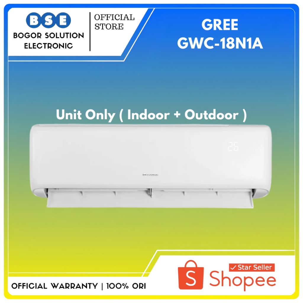 AC GREE Standard 2 PK GWC-18N1/A Black Diamond AC Split GREE 2 PK Pengganti MOO5SA