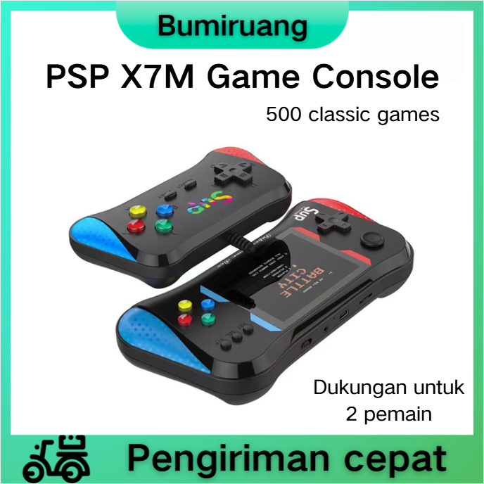 BUMIRUANG   PSP X7M/X7  Game Console 3.5-inch 500+Game  1 PLAYER/2 PLAYER