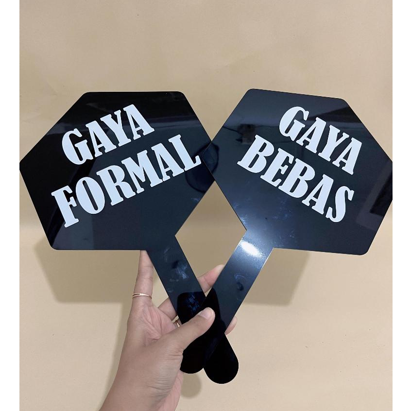 

Papan Intruksi Gaya Bebas \ Gaya Formal Bahan Akrilik Timbul