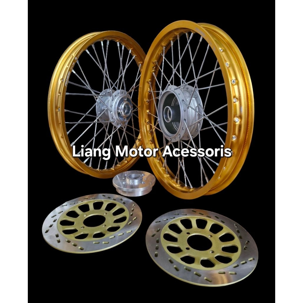 Sepaket Velg Ring 17 Tromol Set Jari2 - Suzuki Satria 2 Tak / Satria 120S / Satria RU 120R / Satria 