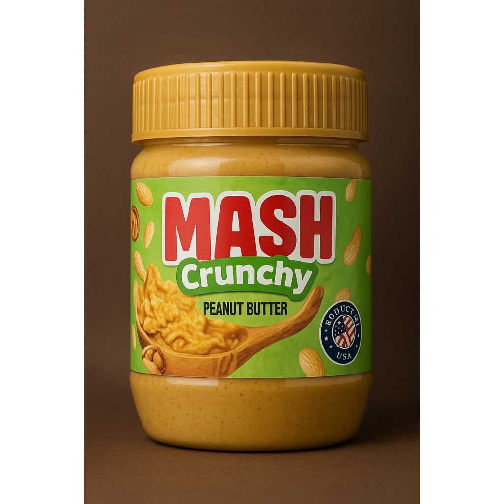 

MASH PEANUT BUTTER Crunchy Peanut Butter/selai kacang/selai kacang crunchy/peanut butter