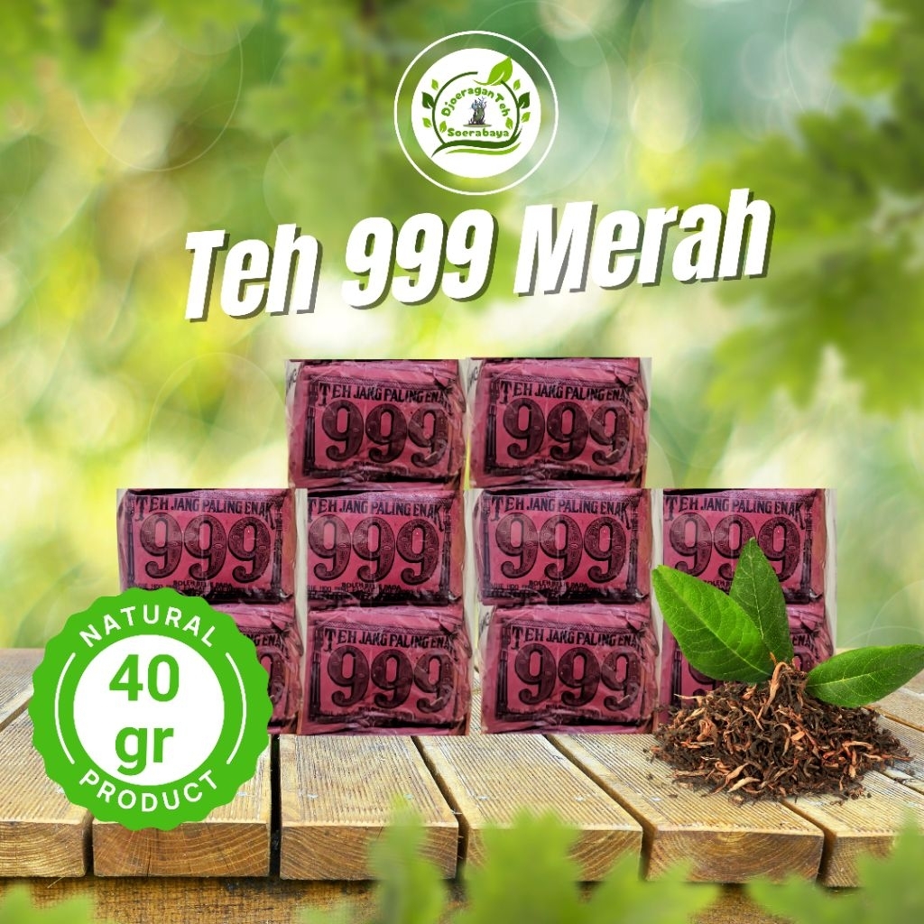 

TEH 999 MERAH - TEH TUBRUK KHAS SOLO (SLOP) 40g x 10 pcs