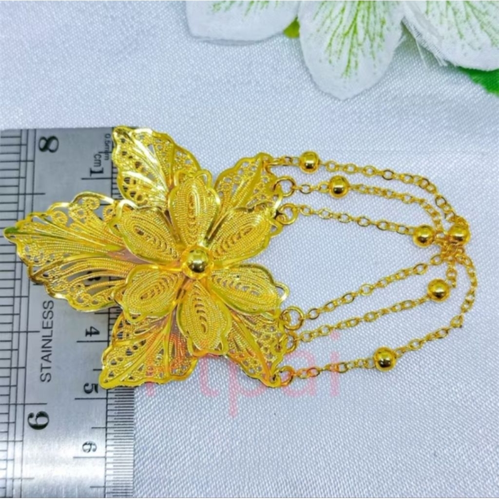 Bros pin Bros Dubai Kendari model kekinian model yang modis dan elegan berlapis emas 24k