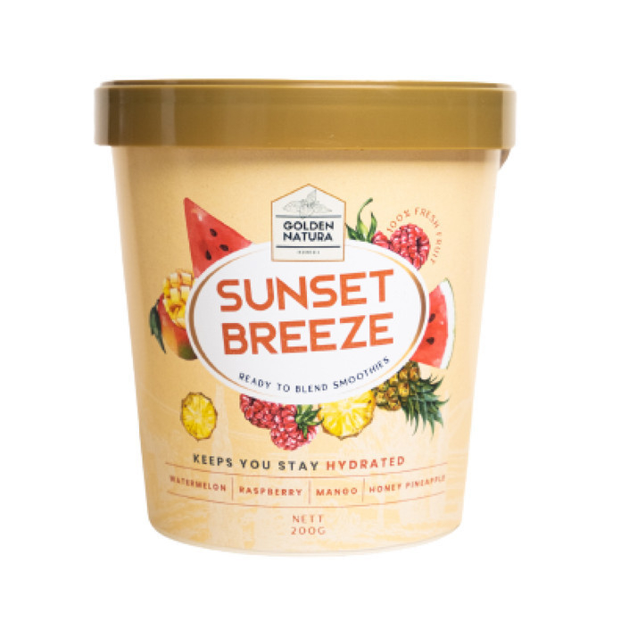 

GOLDEN NATURA Sunset Breeze Smoothies 200gr – Ready to Blend, Menyegarkan & Menutrisi