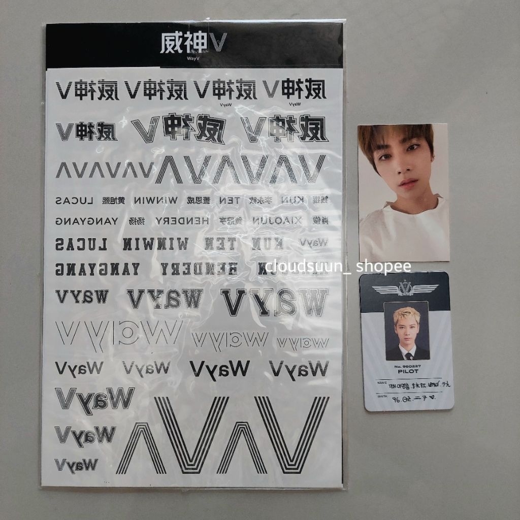 [READ DESC/CHAT ADMIN] PHOTOCARD KUN, XIAOJUN, HENDERY, TEN WAYV OFFICIAL - pc nct tattoo tato md ta