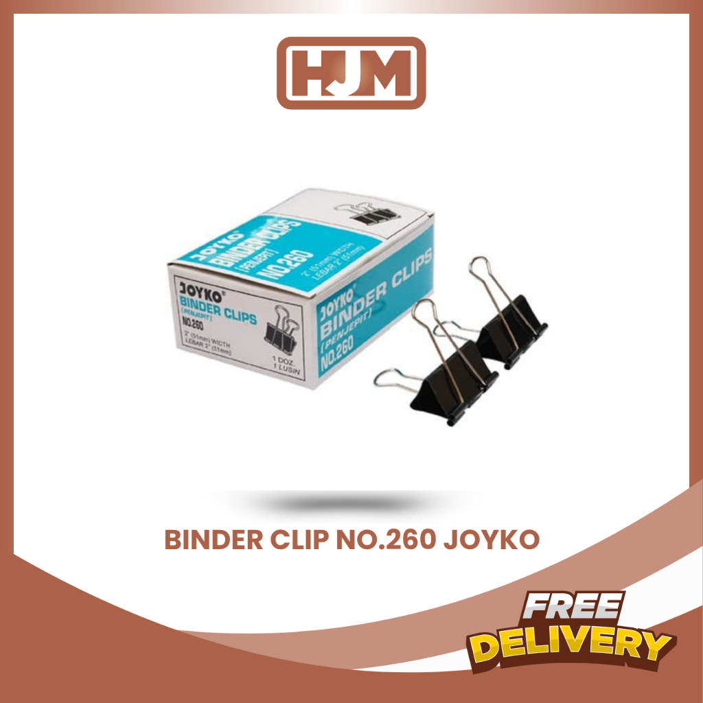 

BINDER CLIP 260 JOYKO / PENJEPIT KERTAS
