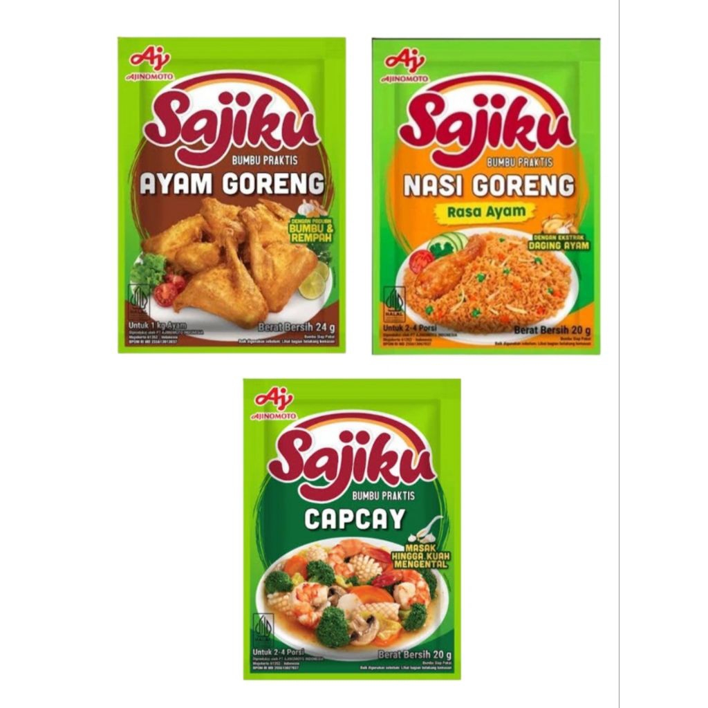 

Bumbu Praktis Sajiku Ayam Goreng/Nasi Goreng/Capcay