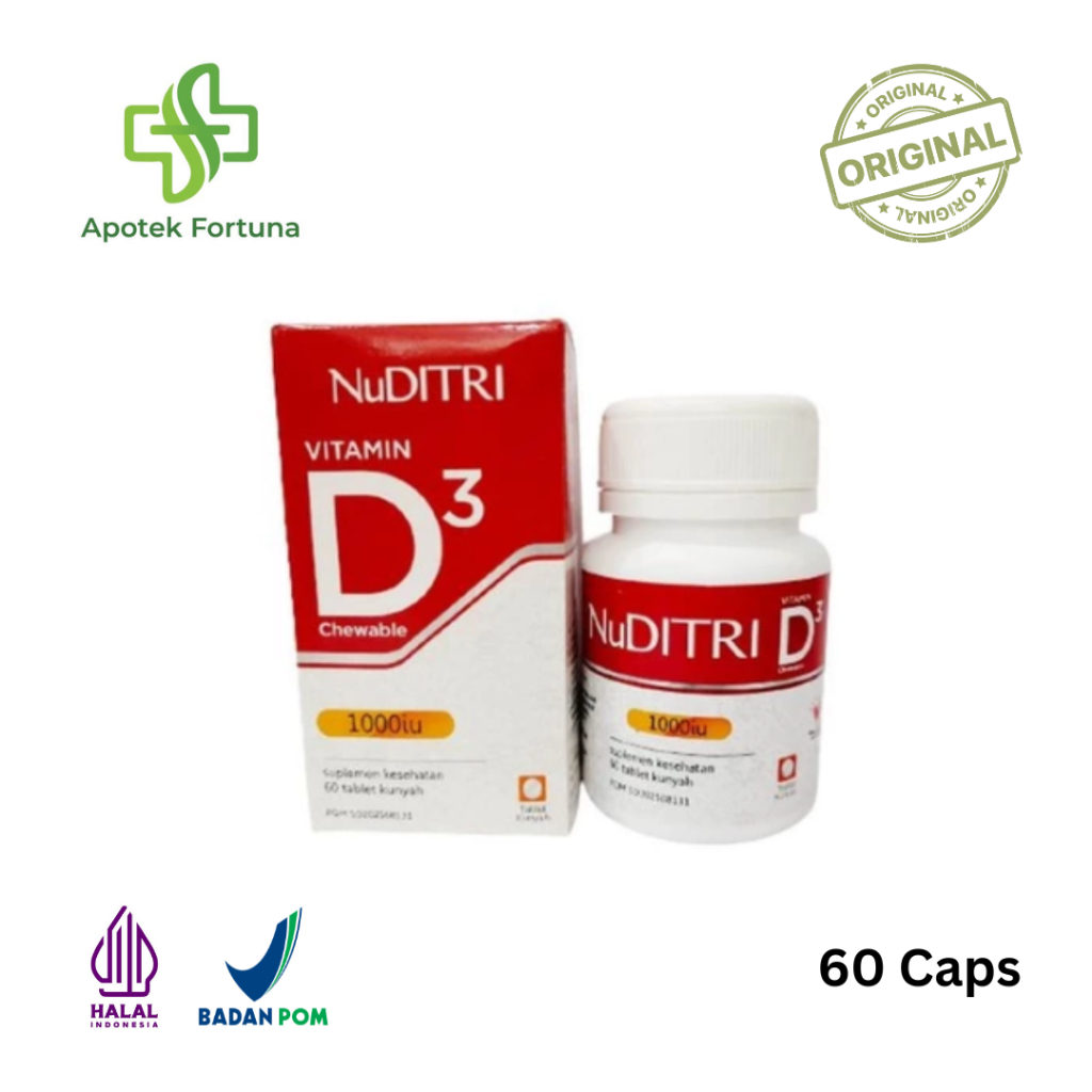 Nuditri Vitamin D3 1000 IU - 60 Caps