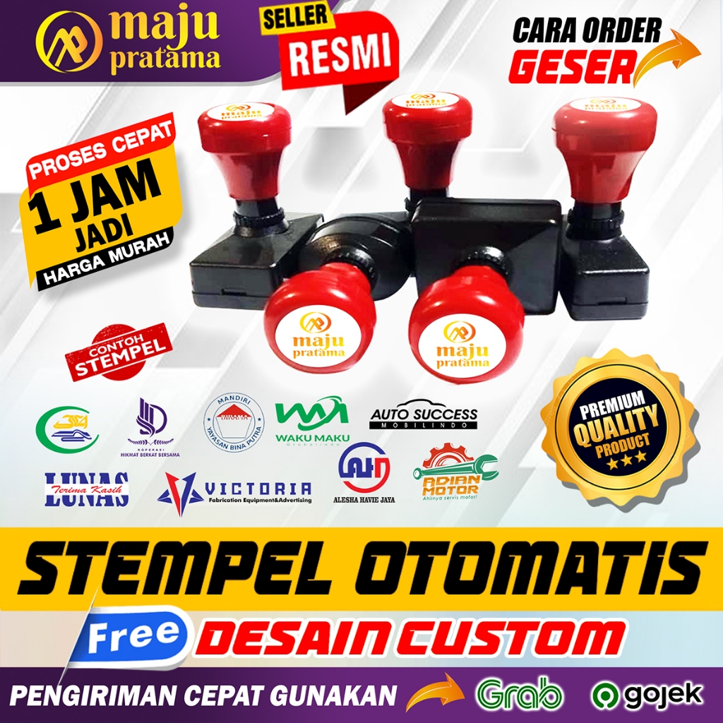 

Stempel, Stempel Logo, Stempel Nama, Toko, Lunas, Dokter, Ttd Stempel Otomatis Flash Custom