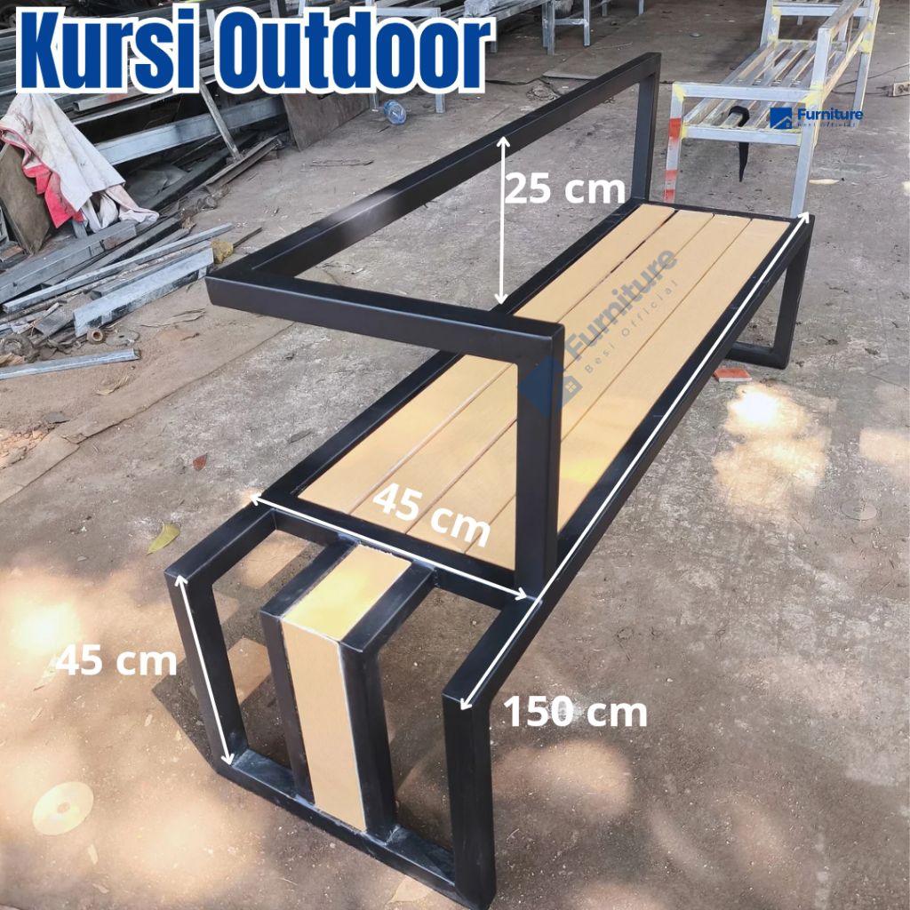 Kursi besi / Kursi Besi Tunggu / Kursi Taman Outdoor