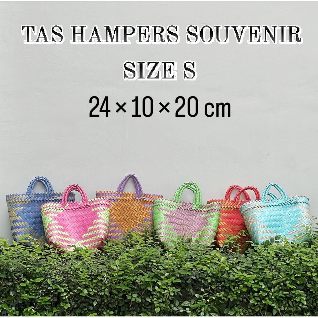 

TAS HAMPERS SOUVENIR SIZE S / TAS ANYAMAN 24x10x20 / TAS HAMPERS LEBARAN NATAL IDUL FITRI / TAS SOUVENIR