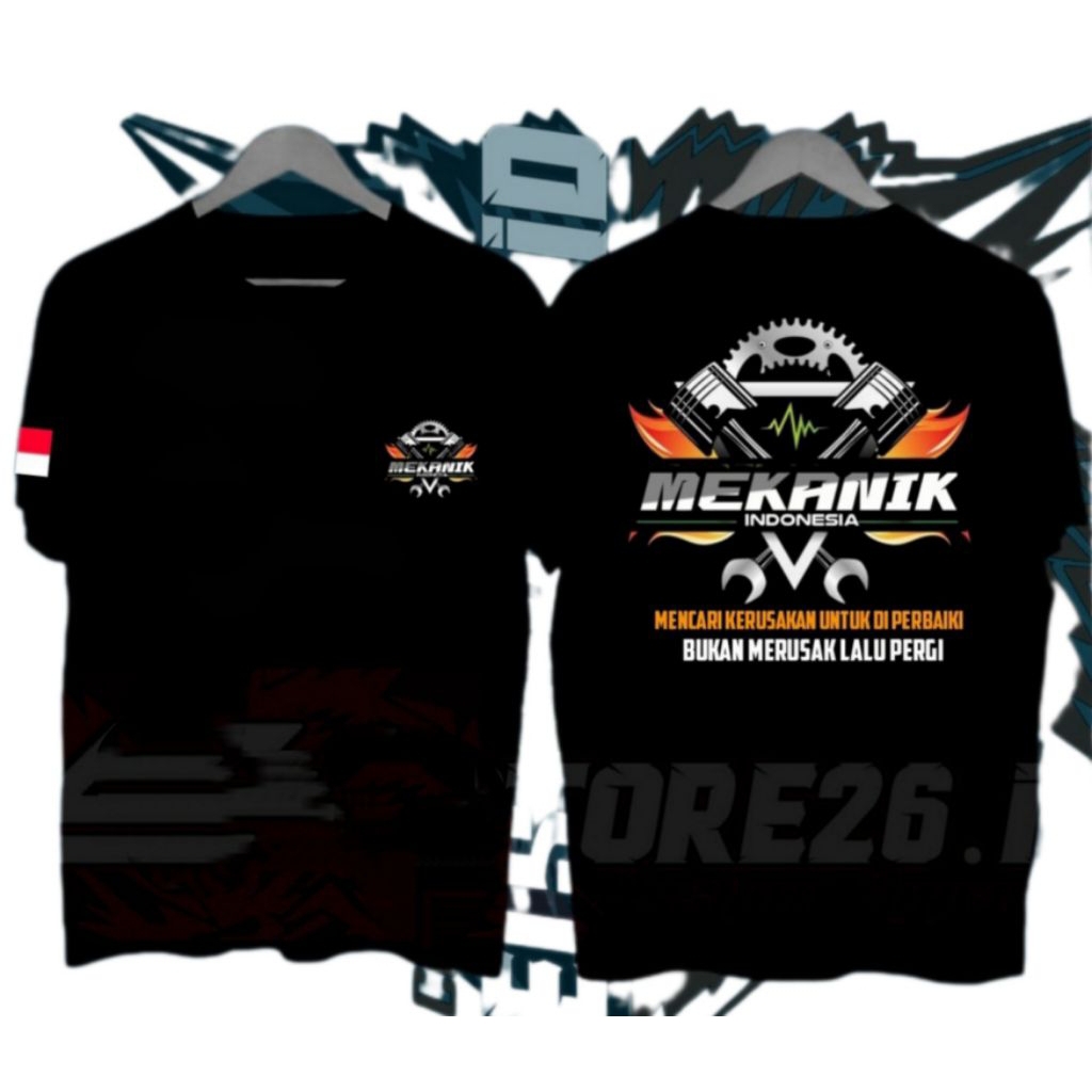 KAOS MEKANIK INDONESIA//TSHIRT NEW