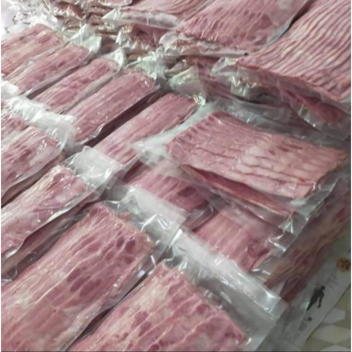 

SMOKE PORK BACON/ BACON BABI ASAP @500GR