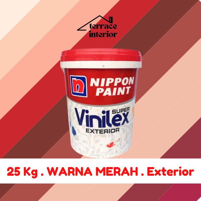 Cat Tembok Vinilex Exterior Merah 25 Kg