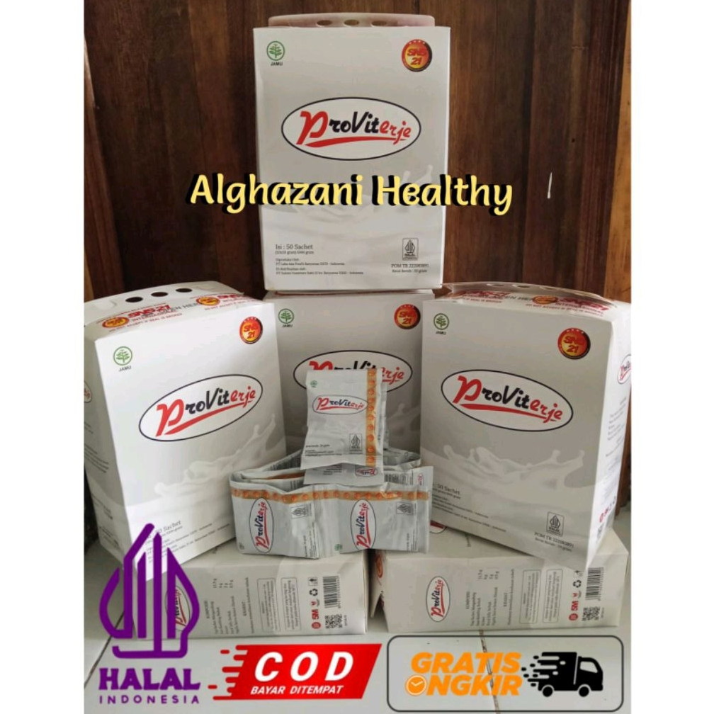 

Susu Kambing Etawa Provit Original Plus Royal Jelly dan Habbatussaoda 1 Bok isi 50 Sachet