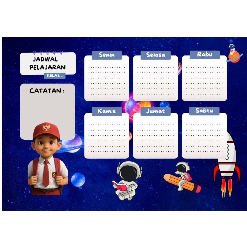 

Poster Jadwal Pelajaran