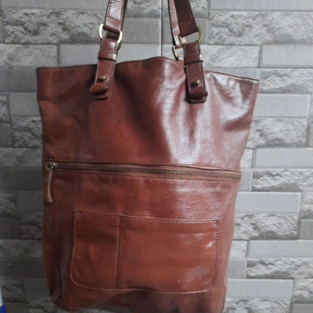 Tote Hobo Vintage Gilivo Tas Kulit Sapi Asli