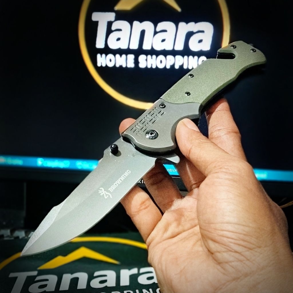 Pisau Survival Lipat Browning Tactical Knife Made In USA " Pisau Survival Multifungsi