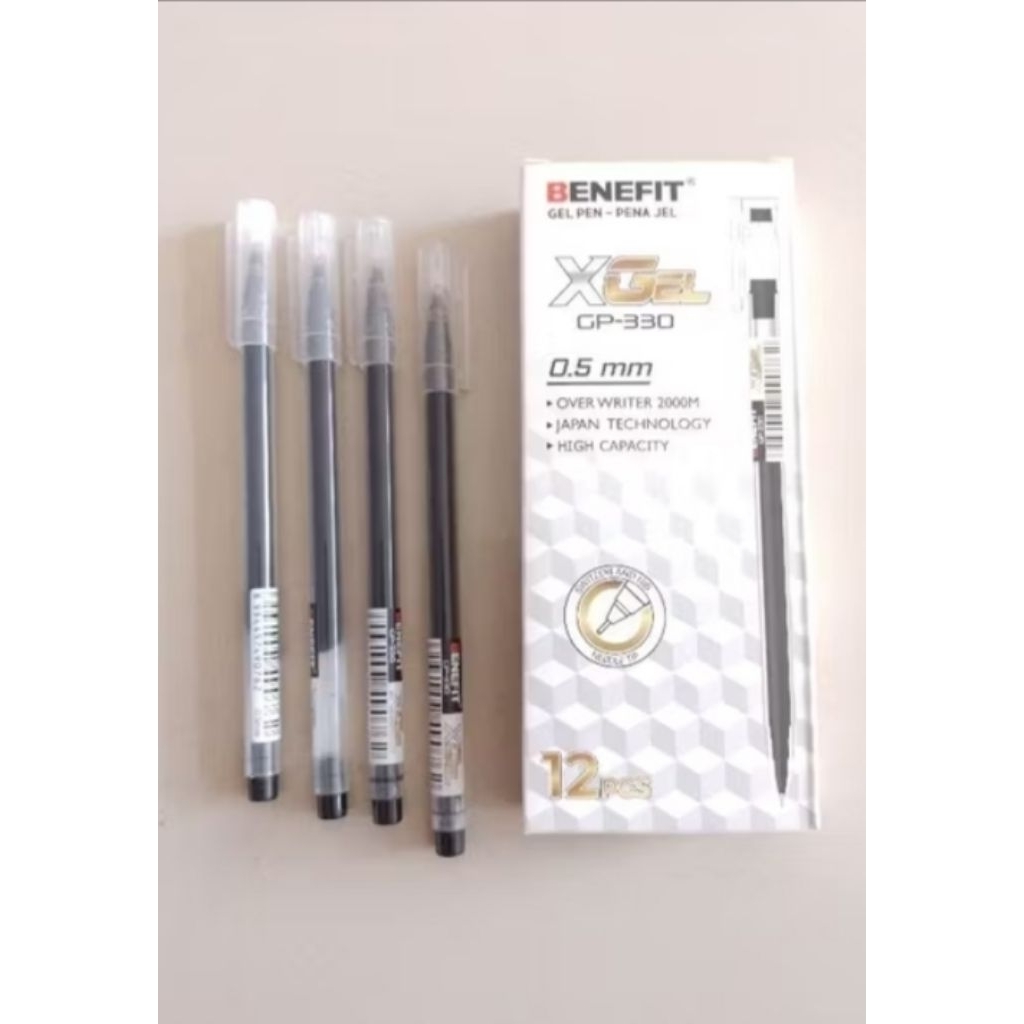 

Benefit Gel Pen - Pena Gel XGel-330 0.5 mm (1 Pak isi 12 Pcs)