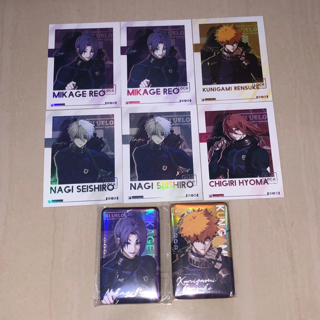 (Ready Stock) BLUE LOCK fan merch “THE CHAIN” BY PARASSEUX from CH Postcard Polaroid Badge Isagi yoi