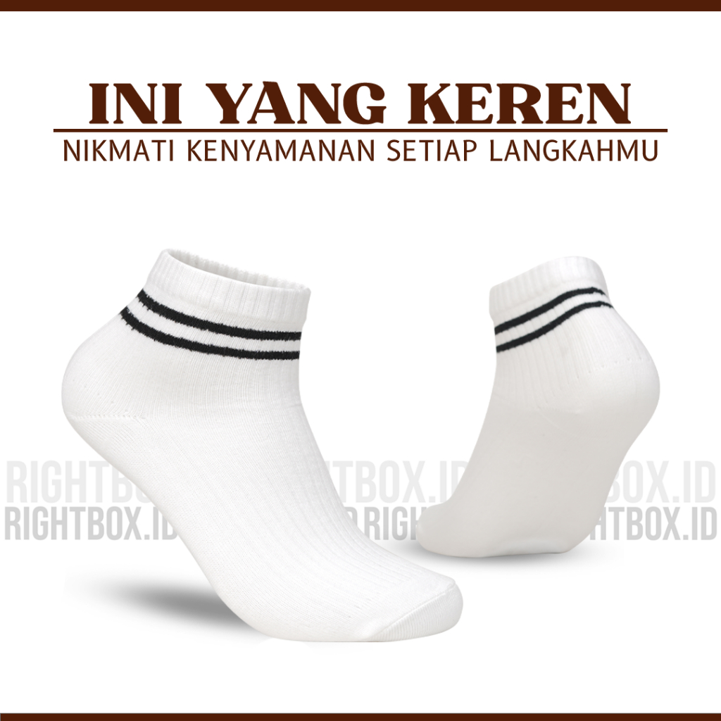 Rightbox ID, Kaos Kaki Korea, Dibuat dengan Serat khusus, Lebih Awet Allsize Dewasa