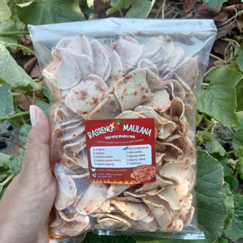 

Basreng keripik 170gr | original balado pedas asin jeruk jagung manis | Basreng kriuk basreng tipis basreng kripik